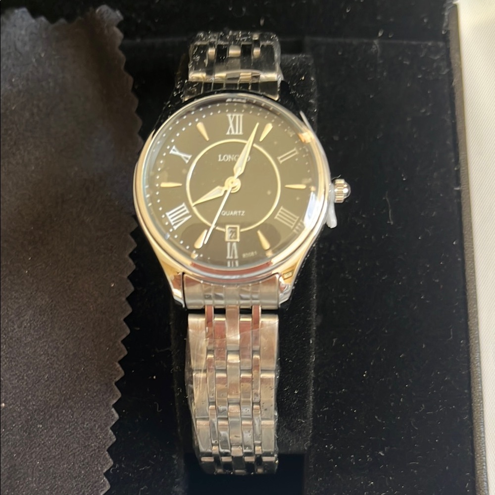 Longines Silver Quartz Watch
